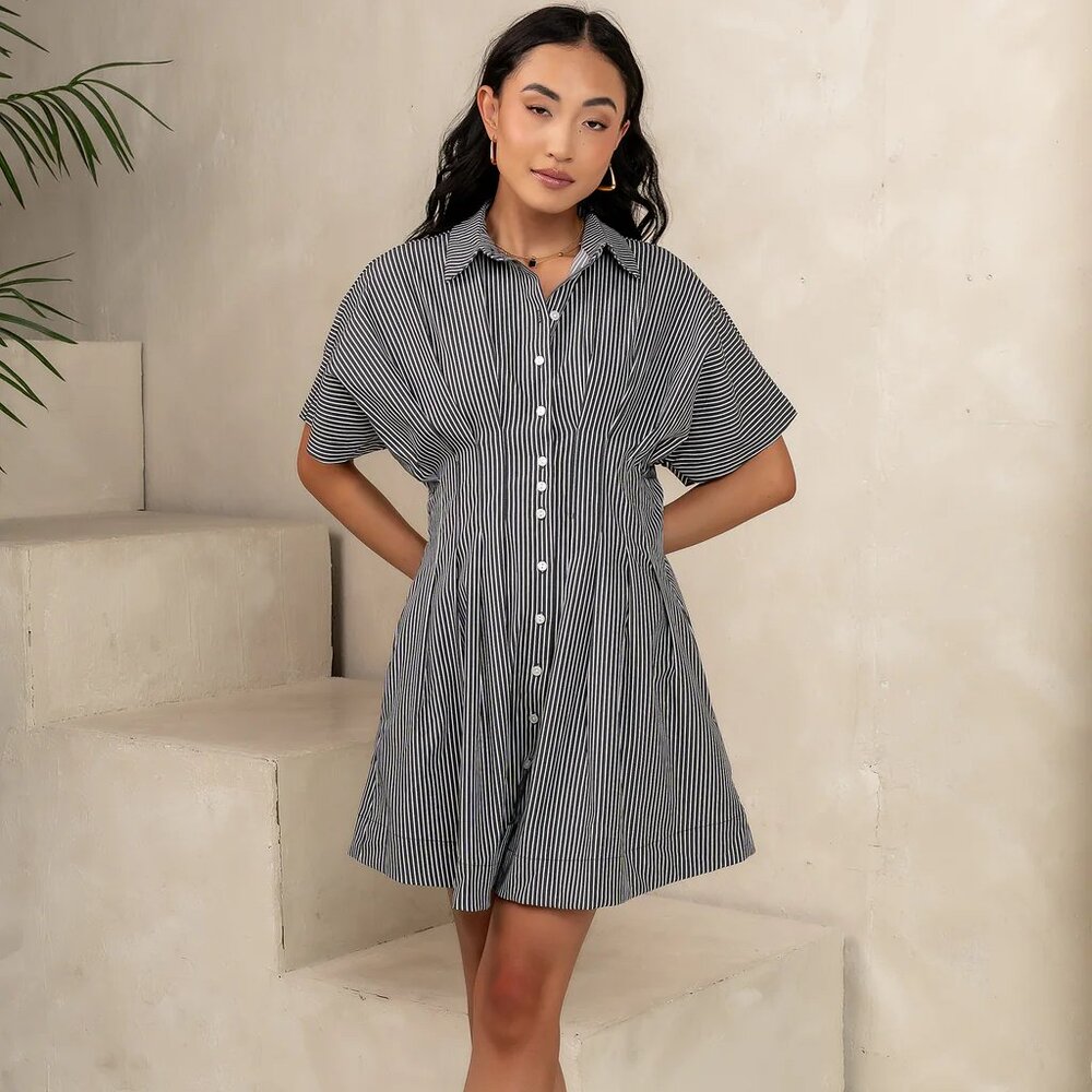 Bohme Erica Button Front Mini Dress